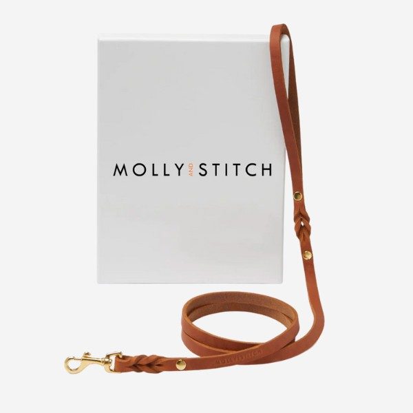 Butter Sahara City Leash  // Klassisk hundeline i blødt læder (cognac) - S/M
