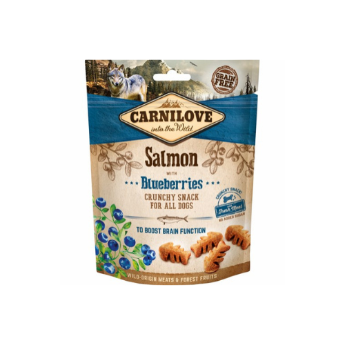 Carnilove Crunch Snack m. Laks og Blåbær 200 g