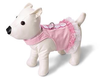 Doggles Pink Lace Sele/kjole.Teacup. Brystmål: 16-26 cm