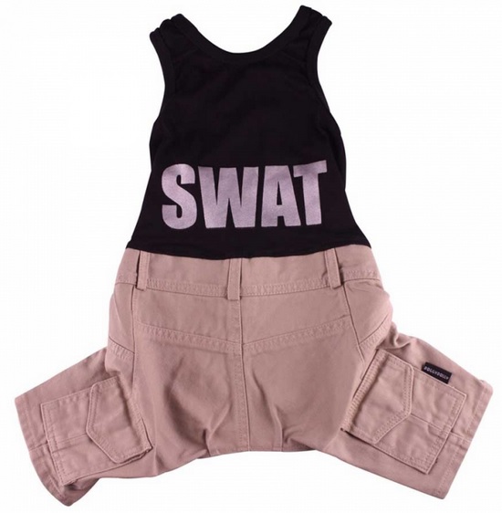 Doggydolly SWAT buksedragt. Sort og Beige.