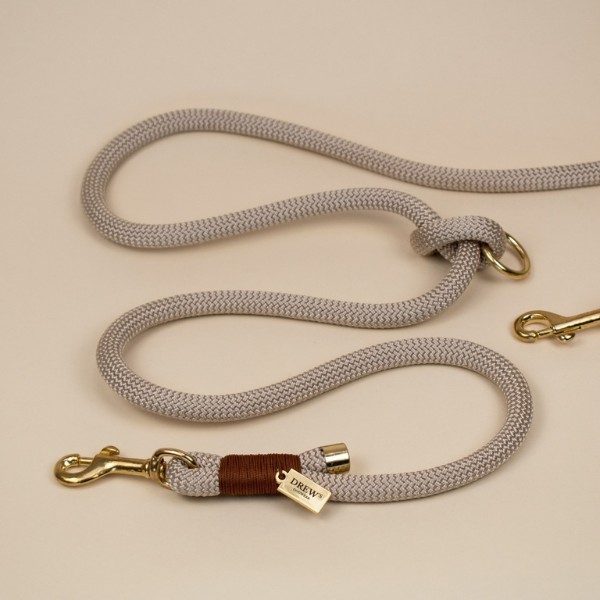 Drew&apos;s Dogwear Chailatte // Justérbar og blød rebline (beige)