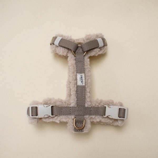 Drew&apos;s Dogwear Teddy // Justerbar y-sele (beige) - XS/S
