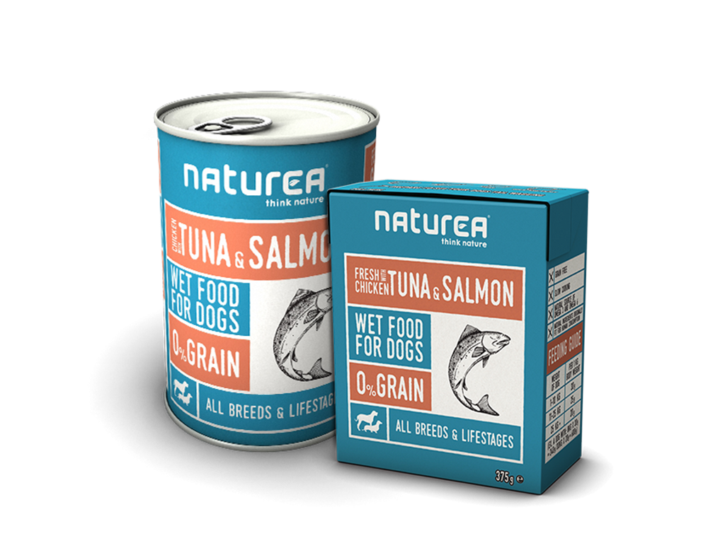 Naturea Naturals Chicken&fish kornfri vådfoder 375g.