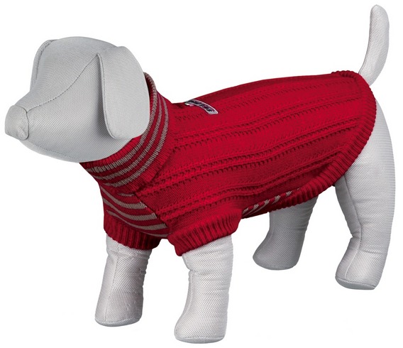 Piave Pullover i  Rød strik.