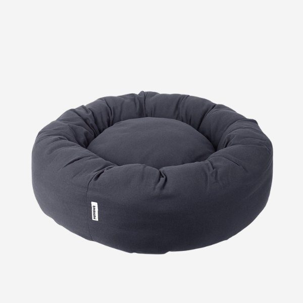 Tadazhi Donut Bed // Vaskbar donut hundeseng (mørkegrå) - M